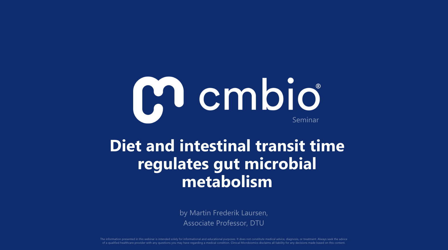 Diet and intestinal transit time regulates gut microbial metabolism